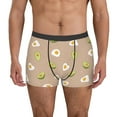 thumbnail image 4 of Wukai Egg and Avocado Print Men’s Underwear Breathable Boxer Briefs,&nbsp;Moisture Wicking & Breathable-Medium, 4 of 7