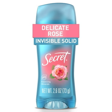 Secret Invisible Solid Antiperspirant Deodorant, Rose Scent, 2.6 oz