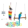 thumbnail image 3 of Chicken Swing Toys, Alleviate Boredom 5Pcs Colorful Chicken Toys Set with Sound for Pet Chicken, 3 of 7