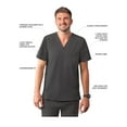 thumbnail image 3 of Adar Addition Scrubs For Men - Classic V-Neck Scrub Top, 3 of 7
