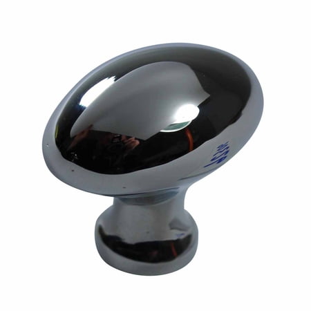 Kitchen Cabinet Knob Bright Chrome Plated Oval | Renovator's Supply
