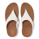 thumbnail image 3 of Sandalias tipo chancla FitFlop Lulu, puntera, piel blanca para mujer, 3 of 7