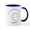 White/Navy Inside, variant on CafePress - Meaning Of Namaste Mug - 11 oz Ceramic Mug - Novelty Coffee Tea Cup
