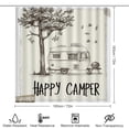 thumbnail image 2 of 4 Piece Decor Shower Curtains Sets Happy Camper-12 with Rugs Include Waterproof Shower Curtain Non-Slip Rug Toilet Lid Cover Bath Mat Camping Camper Gifts Bathroom Decor Sets for Bathroom Decor Set, 2 of 8