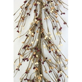 Factory Direct Craft Red PIP Berry Garland for Indoor Decor - 54 inch Long