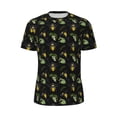 thumbnail image 6 of Rocae Bee Floral for Men's Mesh Quick-Dry Short Sleeve Workout T-Shirt,Mens Crew Neck Tee Lightweight Soft Classic T Shirts 4X-Large, 6 of 9