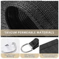thumbnail image 3 of Jane Stone Sun Shade Sail Canopy 9'X12'X15'Customized Triangle Shade Cloth Canopy Tent for Outdoor UV Protection，Black, 3 of 6
