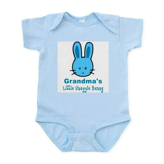 CafePress - Grandma's Snuggle Bunny (Boy) Infant Bodysuit - Baby Light Bodysuit, Size Newborn - 24 Months
