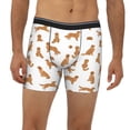 thumbnail image 2 of Picia Labrador Retriever Dog Pattern Men's Athletic Long Leg Briefs , Performance Stretch Underwear，Moisture-Wicking, 2 of 7