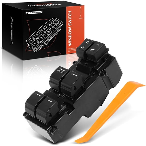 A-Premium Master Power Window Switch Compatible with Honda Civic 2012, Sedan 4dr, Front Left Driver Side, Replace# 35750TR0A01