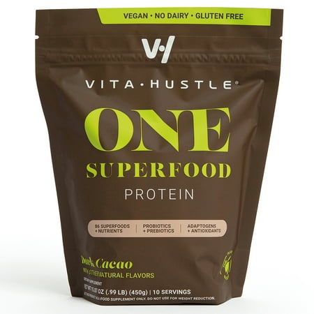Superfood Protein + Greens, All-in-One Nutrition Shake with 20g Plant Protein, Chocolate, 10 Servings