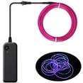 thumbnail image 1 of Wire Neon Light Cord EL Cable Neon Wire For Halloween Christmas Parties And Party Lighting (Purple, 3m), 1 of 7