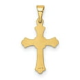 thumbnail image 4 of Auriga Fine Jewelry 14K Yellow Gold Budded Cross Charm for Women (L - 21mm, W - 11mm), 4 of 6
