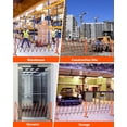 thumbnail image 3 of Kojooin Expandable Barricade Gate, Mobile Folding Security Barrier with Wheels for Traffic Control, Garage or Event Use, 3 of 6