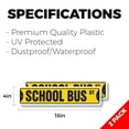thumbnail image 2 of SCHOOL BUS Classic Street Sign (2 Pack) driver student stop Road Sign | 4" X 18" Plastic Address Sign, 2 of 5