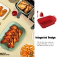 thumbnail image 4 of Yuarrent Cesta de silicona para freidora de aire, bandeja reutilizable para horno, utensilios para hornear, Pizza, pollo frito, revestimientos para Herramientas y accesorios para hornear 3 piezas/rojo Yuarrent HA083592-06, 4 of 6