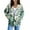 Green-1, variant on Tie Dye Print Fleece Zip Up Hoodies For Women Warm Jacket Fuzzy Hoodies Streetwear Fashion Coat With Pockets Fall Winter Clothes