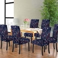 thumbnail image 4 of Parson Chair Covers Stretch Washable Plaid Spring Wildflowers Dining Chair Slipcovers Pink Spandex Removable Chair Protectors Covers for Banquet Ceremony Wedding,Set of 4, 4 of 6