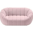 thumbnail image 6 of Meridian Furniture Elijah Pink Velvet Loveseat, 6 of 10