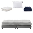thumbnail image 1 of Colchón King Size Dicasa Vail + Box Base Cama + Almohada One + Protector Ultra + Sábanas Softy, 1 of 8