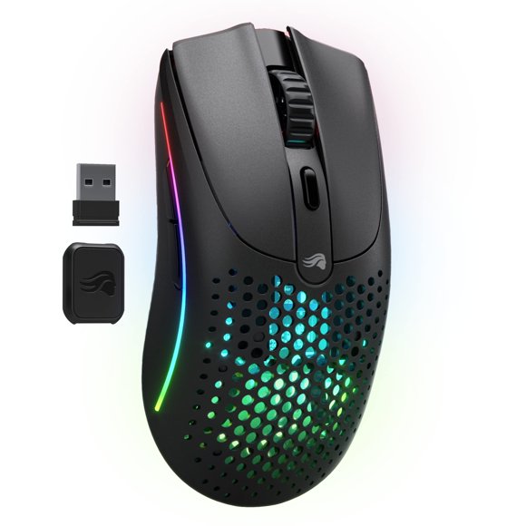 Glorious Gaming Model O 2 Wireless Gaming Mouse - Hybrid 2.4GHz & Bluetooth Wireless, 68g Superlight, Long Battery Life, 26k BAMF