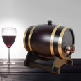 thumbnail image 1 of Beer Barrel Dispenser Keg Oak Barrel for Beverage Cocktail 1.5L, 1 of 8