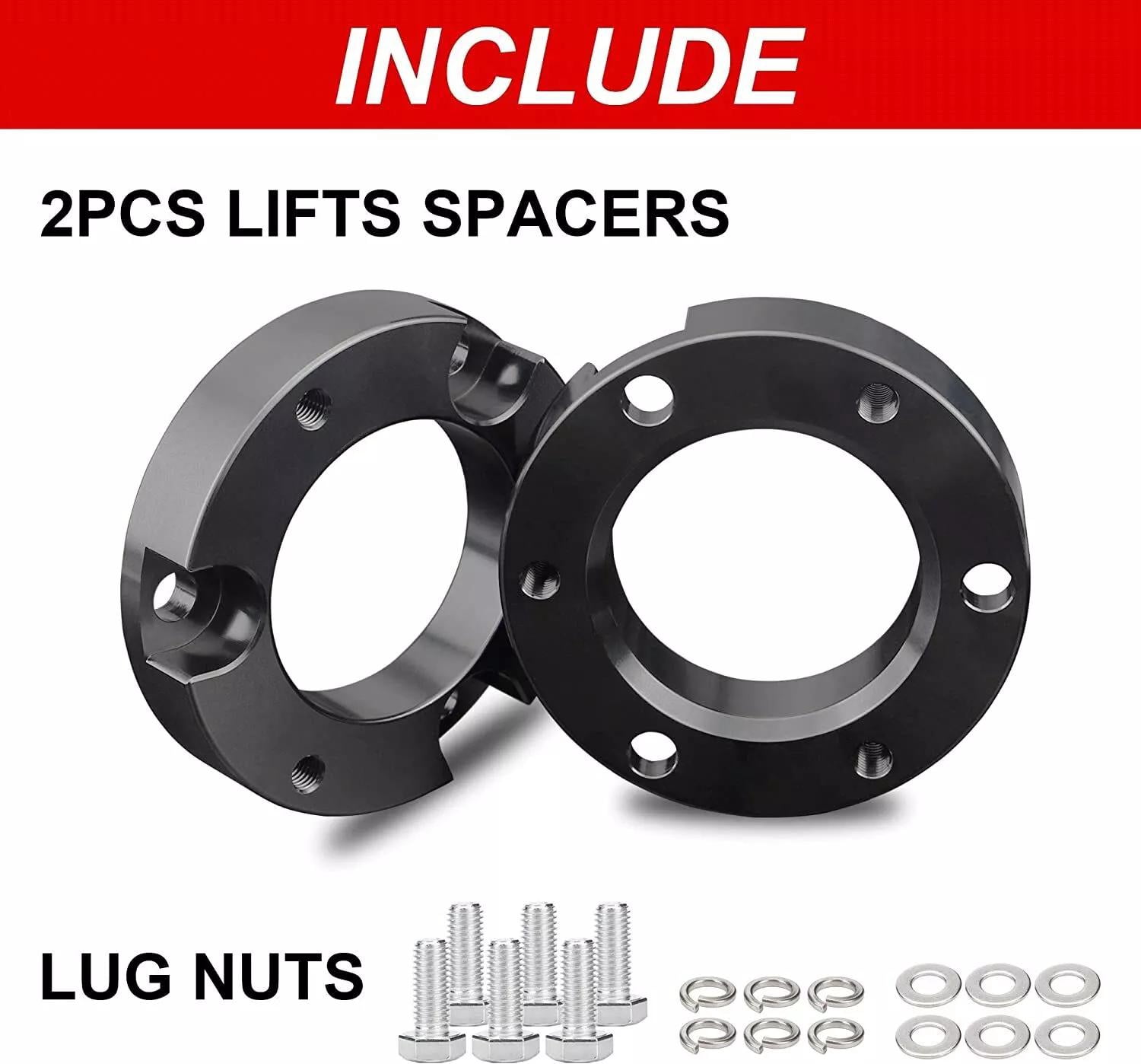 Sennachine 2" Front Lift Kit Leveling Kit for 2003-2023 Toyota Tacoma 4Runner FJ Cruiser