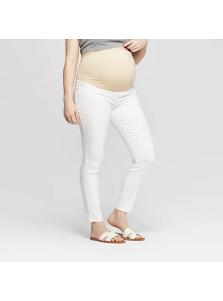 Crossover Panel Distressed Skinny Maternity Jeans - Isabel Maternity by  Ingrid & Isabel Black 14