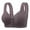 Gray, variant on VISALY Front Closure Bras for Women, New Breathable Hole Cup Front Button Mother Underwear Summer Gathering Back with out Ring Adjustment Large Size Bra, Wireless Bra, Bras, 80-100