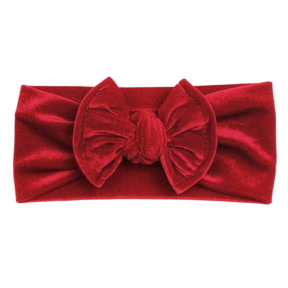 COOLHOOD Stretchy Soft Velvets Headbands with Hair Bows Head Wrap Hair Accessories For Newborn Baby Girls Infant
