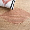 thumbnail image 6 of SAFAVIEH Natural Fiber Gisselle Striped Area Rug, Rust/Natural, 7' x 7' Square, 6 of 8