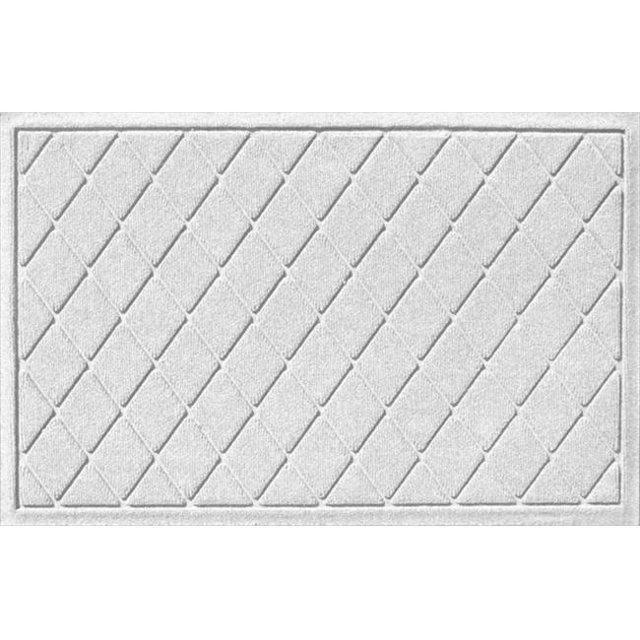 20377620023 Natte de Garde d'Eau Argyle en Blanc - 2 Pi x 3 Pi