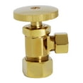 thumbnail image 5 of Westbrass 12" Bendable Corrugated Faucet and Toilet Supply Kit with 1/4-Turn Round Handle Angle Stop, Polished Brass, 5 of 8