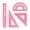 Pink, variant on Khaki Khaki Color Aluminum Alloy Ruler Set With Straight Edge Triangle And Protractor