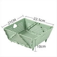 thumbnail image 2 of Colador Plegable de Plástico - Cesta de Drenaje Plegable con Patas de Apoyo - Colador de Alimentos de Cocina - Verde Que Ahorra Espacio, 2 of 5
