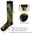 thumbnail image 3 of FREEAMG 1 Pairs Peacock Feather Compression Socks for Women Men Knee High Stocking for Running,Athletic,Medical, 3 of 7