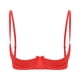 thumbnail image 5 of Lencería de mujer Sujetador push up con tirantes finos Sujetador de satén de media copa con aros Pezones expuestos Pecho abierto Bralette Ropa interior, 5 of 5