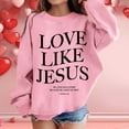 thumbnail image 2 of LUOGENLI Hoodies Cute Sweatshirts for Girls 10-12 Preppy Girl's Graphic Prints Sweatshirt Crewneck Long Sleeve Cute Drop Shoulder Pullover Tops Girls Sweatshirts Size 10-12 Preppy 4-5 Years, 2 of 5