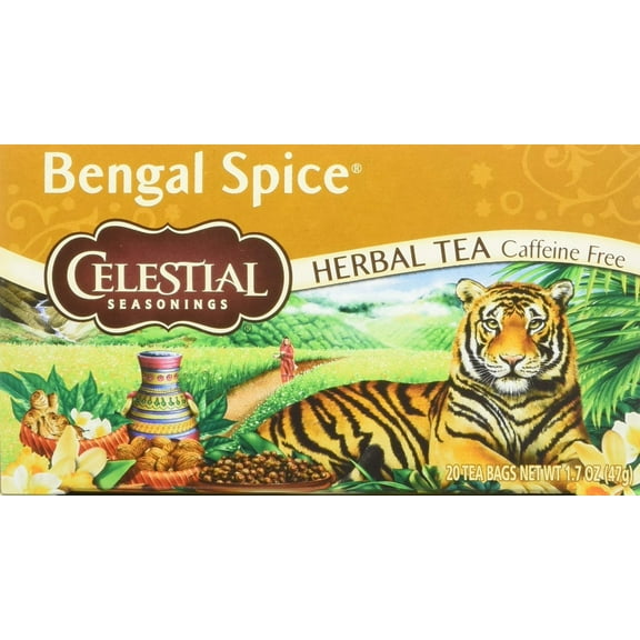 Celestial Seasonings Herbal Tea ZS23 - Bengal Spice - Caffeine Free - 20 Count (Pack of 6)