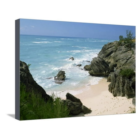 South Coast Beach, Bermuda, Central America, Mid Atlantic Stretched Canvas Print Wall Art By Harding