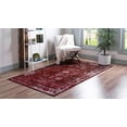 thumbnail image 2 of Unique Loom 3141384 7 x 10 ft. Casino Sofia Rectangular Rug, Burgundy, 2 of 2