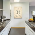 thumbnail image 3 of Epic Art 'Beer Stein Blueprint Patent Parchment,' Acrylic Glass Wall Art, 24"x36", 3 of 3