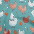 thumbnail image 1 of oneOone Silk Tabby Dusty Teal Green Fabric Hen Sewing Fabric By The Yard Printed Diy Clothing Sewing Supplies 42 Inch Wide-LP, 1 of 6