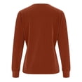 thumbnail image 5 of Blczomt Short Sleeve Womens Spring Tops Brown Trendy Shirts Cute Y2K Women's Blouse,S, 5 of 9