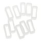 thumbnail image 1 of 10pcs Antideslizante de Apoyo de Hebilla de Reloj de Restricción de Silicón para - Blanco12mm 20mm Blanco 20mm Sunnimix Lazos de goma negros, 1 of 8