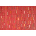 thumbnail image 1 of Ahgly Company Machine Washable Indoor Rectangle Contemporary Fire Engine Red Area Rugs, 4' x 6', 1 of 7