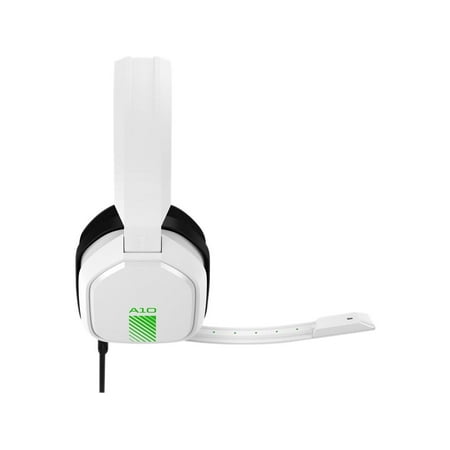 Astro A10 Gaming Headset - Stereo - Mini-phone - Wired - 32 Ohm - 20 Hz - 20 kHz - Over-the-head - Binaural - Circumaural - Uni-directional Microphone - White