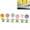 B-6pcs, variant on Spring Wobbly Flower Car Dashboard Ornament and Shaking Head Sunflower Interior Decor Figurine