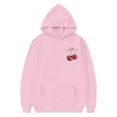 thumbnail image 4 of WOYY Toddler Girls Casual Hoodie Cherry Print Comfy Pullover Hooded Sweatshirt, Sizes 2-3T, 4 of 4