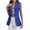 Blue, variant on Sleeveless Blazer Vest for Women Lightweight Fully-Lined Fashion Casual Work Office Waistcoat Single Button Tops